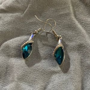 Green earrings